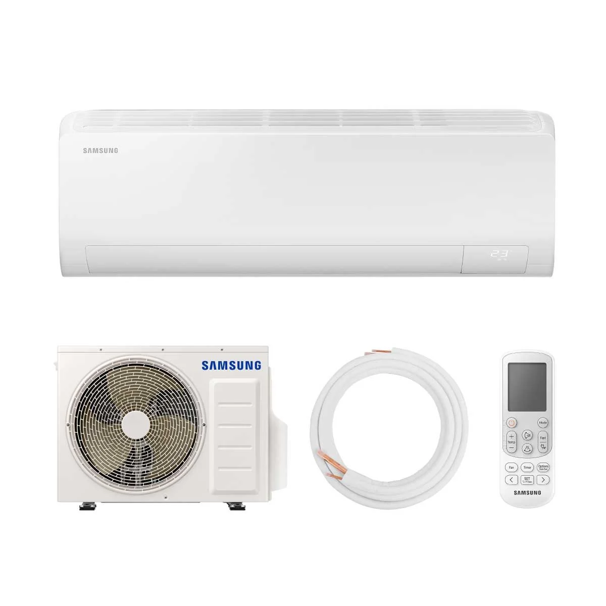 แอร์ SAMSUNG S-INVERTER ECO น้ำยา R32 ใหม่ล่าสุดปี 2025 รับประกันอะไหล่ 1 ปี คอม 10ปี ผ่อน 0% นาน 6 เดือน (ในกรณีรูดบัตร+3%)
